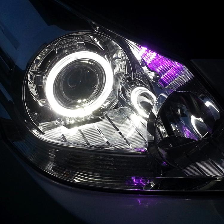 2 PCS 2.5inch Car Angel Eyes Light, DC 12V(White Light) - Eagle Eye Lamps by buy2fix | Online Shopping UK | buy2fix