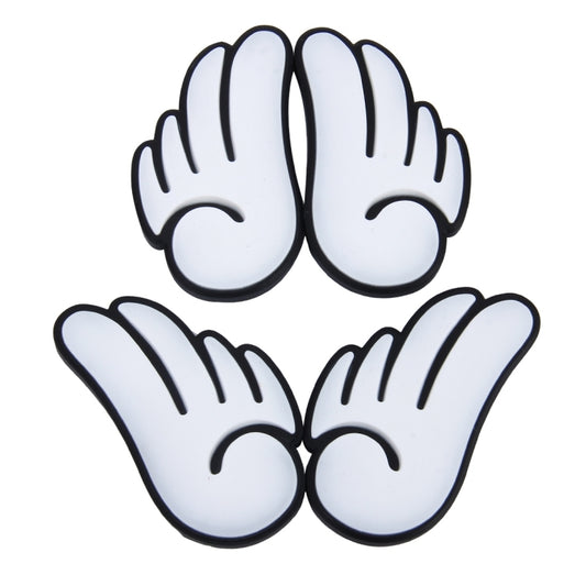 4 PCS Angel Wing Shape Cartoon Style PVC Car Auto Protection Anti-scratch Door Guard Decorative Sticker (White) by buy2fix