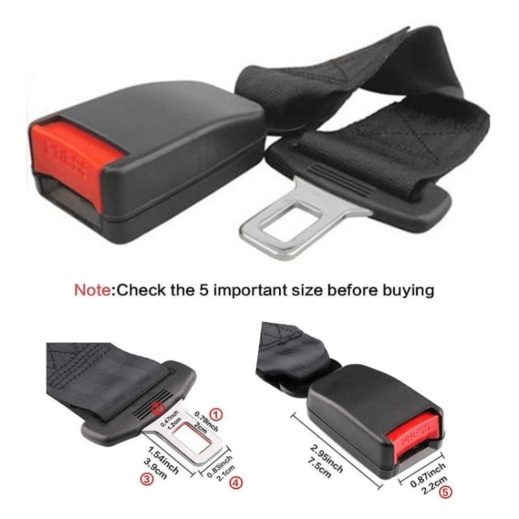 Car Seat Belt Extension Strap - Seat Belts & Padding by buy2fix | Online Shopping UK | buy2fix