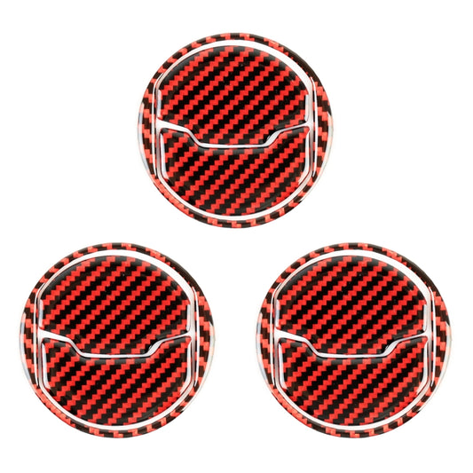 9 in 1 Car Carbon Fiber Central Air Outlet Frame Decorative Sticker for Ford Mustang 2015-2020 by buy2fix