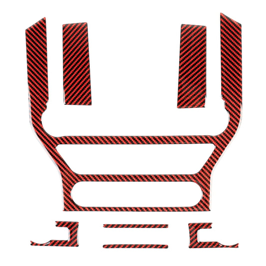 7 in 1 Car Carbon Fiber Central Control Panel Decorative Sticker for Ford Mustang 2015-2020 by buy2fix