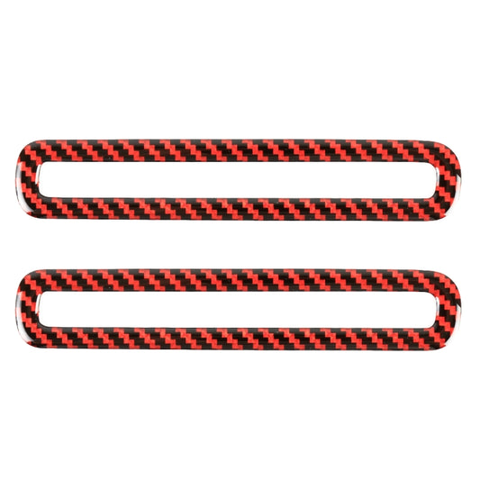 2 in 1 Car Carbon Fiber Door Air Outlet Frame Decorative Sticker for Ford Mustang 2015-2020 by buy2fix