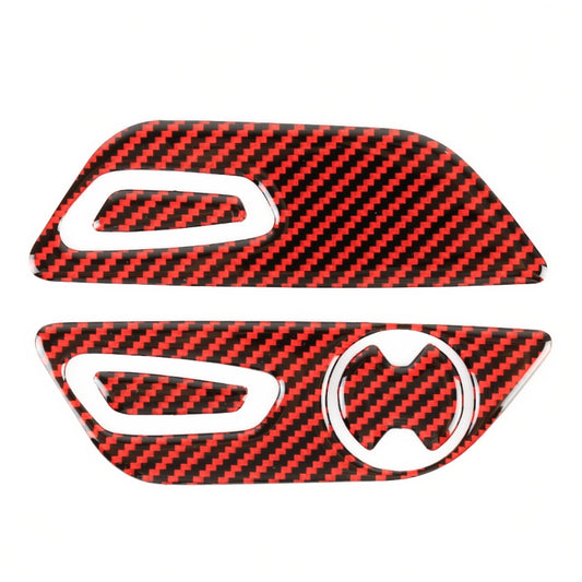 5 in 1 Car Carbon Fiber Seat Adjustment Button Decorative Sticker for Ford Mustang 2015-2020, Left-hand Drive by buy2fix