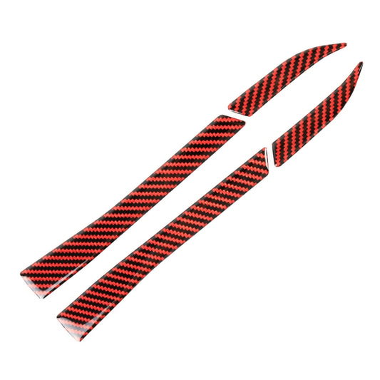 4 in 1 Car Carbon Fiber Rearview Mirror Decorative Sticker for Ford Mustang 2015-2020 by buy2fix