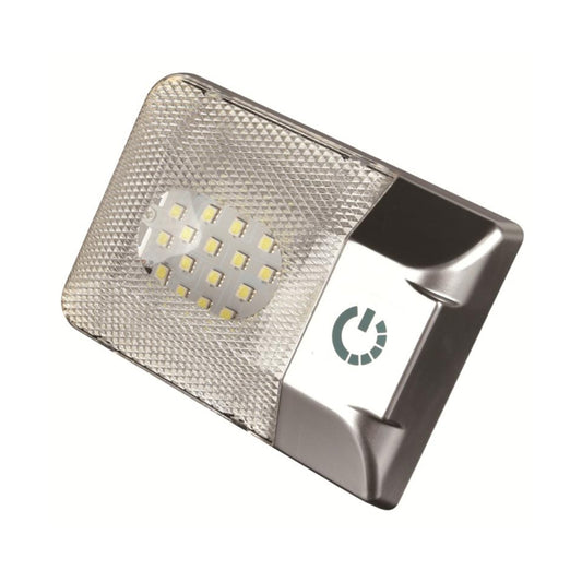 D4376S DC11-18V 3.6W 6000-6500K IP50 24LEDs SMD-5050 Marine RV Dimmable LED Dome Light Ceiling Lamp, with Touch Control by buy2fix