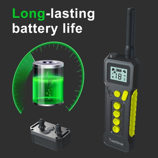 Tsattine T10 IP68 Waterproof 2000FT Dog Training Device with LCD Light by buy2fix