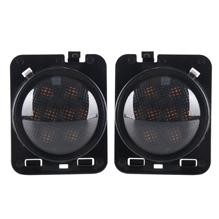 2 PCS 8W DC 12V Car SUV Refit LED Wheel Eyebrow Turn Signal for Jeep Wrangler JK 07-17, Specification: Butt Assembly with Aperture - Arrow Turn Lights by buy2fix | Online Shopping UK | buy2fix