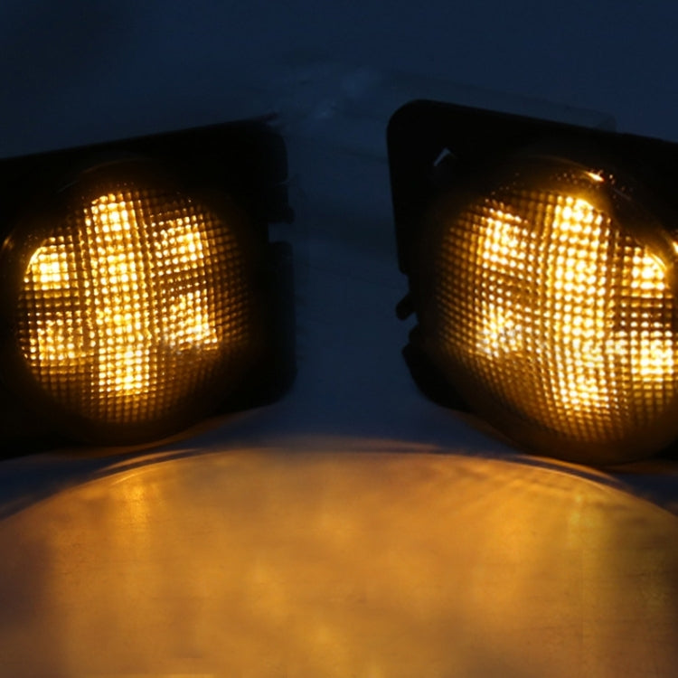 2 PCS 8W DC 12V Car SUV Refit LED Wheel Eyebrow Turn Signal for Jeep Wrangler JK 07-17, Specification: Butt Assembly with Aperture - Arrow Turn Lights by buy2fix | Online Shopping UK | buy2fix