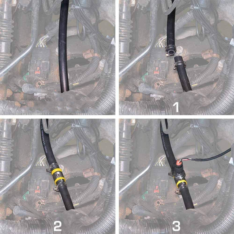 Motorcycle 3/8 inch Fuel Pipe Fuel Pressure Connector by buy2fix