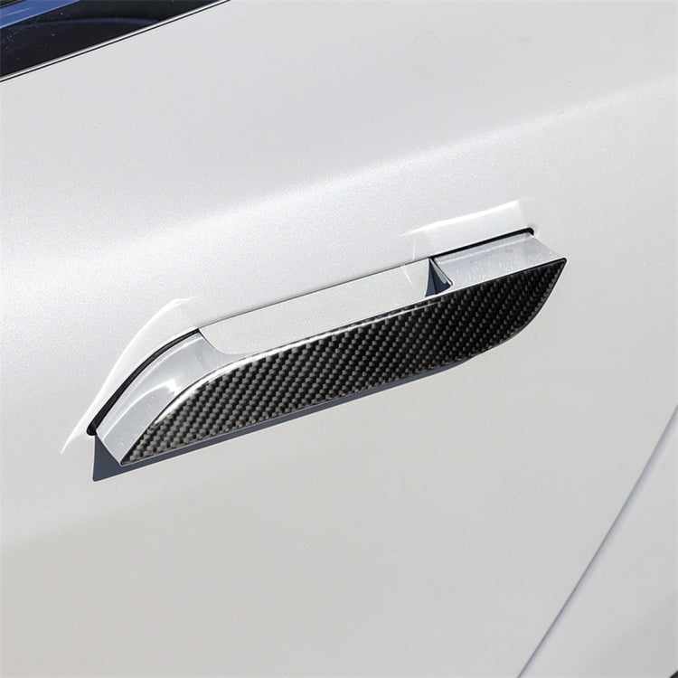 4 PCS Carbon Fiber Car Outside Handle Decorative Sticker for Tesla Model S - Decorative Sticker by buy2fix | Online Shopping UK | buy2fix