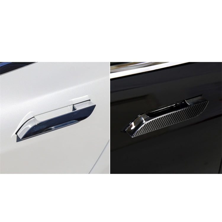 4 PCS Carbon Fiber Car Outside Handle Decorative Sticker for Tesla Model S - Decorative Sticker by buy2fix | Online Shopping UK | buy2fix