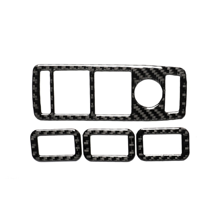 4 PCS Carbon Fiber Car Window Lift Panel Decorative Sticker for Tesla Model X - Car Interior Mouldings by buy2fix | Online Shopping UK | buy2fix