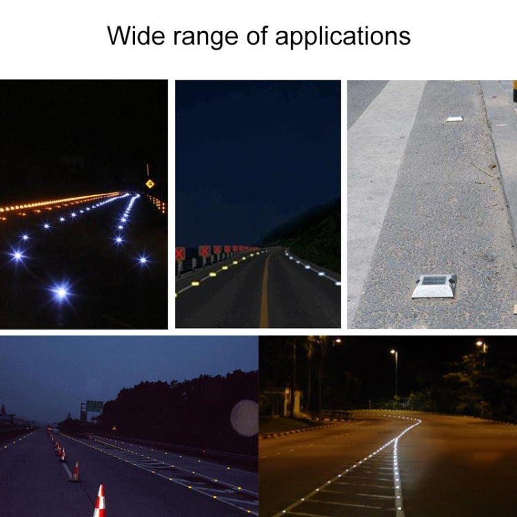 Solar Square Road Stud Light Car Guidance Light Road Deceleration Light, Constantly Bright Version (Blue) by buy2fix