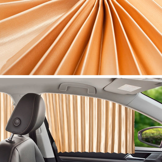 2 PCS Car Auto Sunshade Curtains Windshield Cover for the Front Seat (Gold) by buy2fix