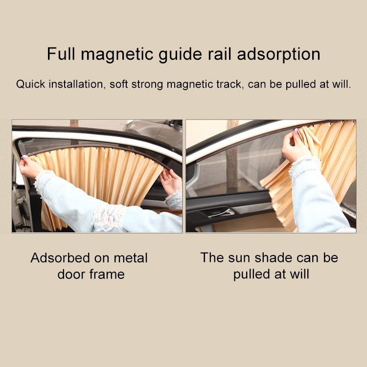 4 in 1 Car Auto Sunshade Curtains Windshield Cover Set (Black) - Aluminum Film PEVA by buy2fix | Online Shopping UK | buy2fix