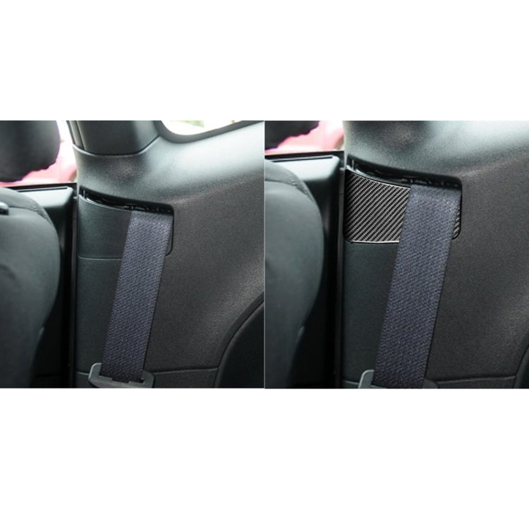 3 PCS / Set Carbon Fiber Car Seat Belt Panel Decorative Sticker for Dodge Challenger 2015 to Now, Left Driving by buy2fix