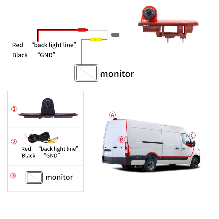 PZ463 Car Waterproof 170 Degree View Camera + 7 inch Rearview Monitor for Renault / Opel - Rear View Cameras by buy2fix | Online Shopping UK | buy2fix