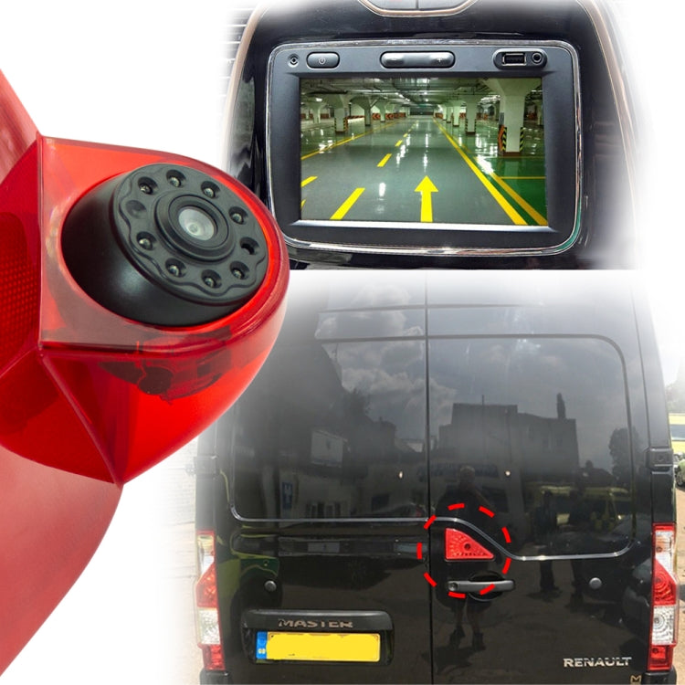 PZ462 Car Waterproof Brake Light View Camera + 7 inch Rearview Monitor for Renault / Nissan / Opel - Rear View Cameras by buy2fix | Online Shopping UK | buy2fix