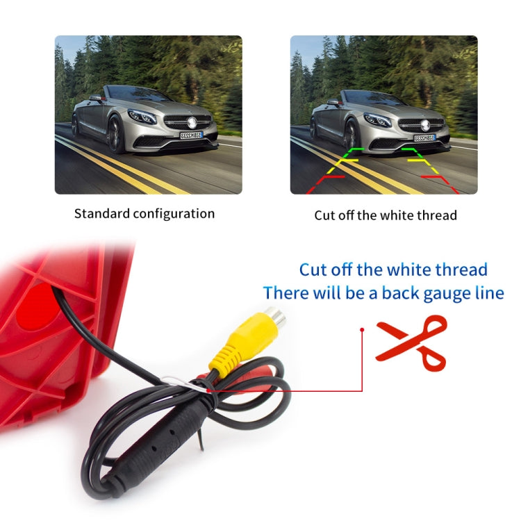 PZ462 Car Waterproof Brake Light View Camera + 7 inch Rearview Monitor for Renault / Nissan / Opel - Rear View Cameras by buy2fix | Online Shopping UK | buy2fix