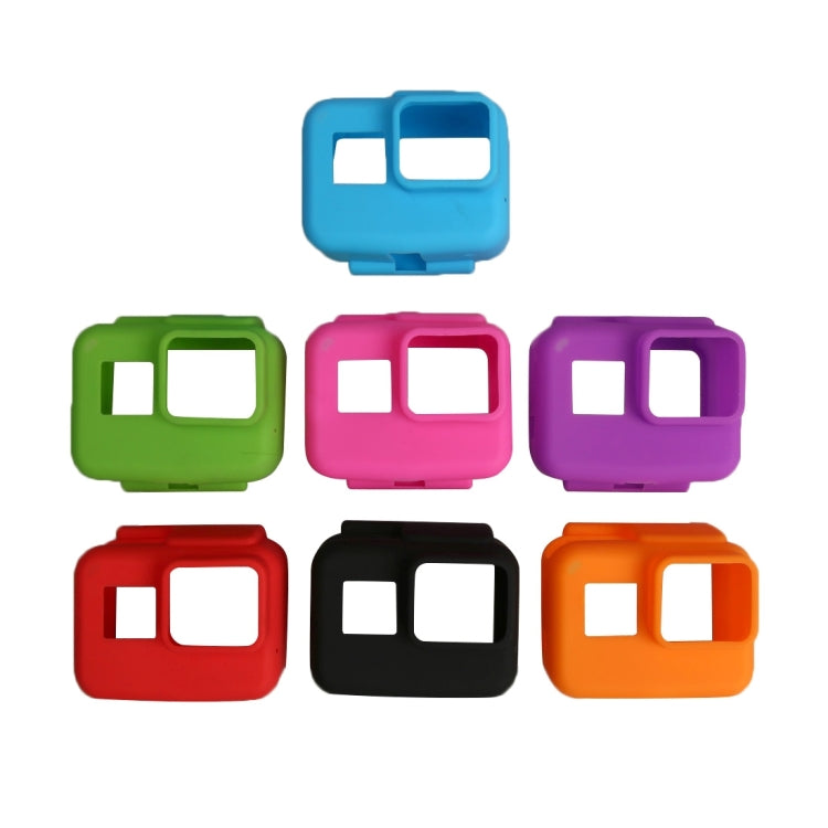 Original for GoPro HERO5 Silicone Border Frame Mount Housing Protective Case Cover Shell(Blue) - Silicone Cases by buy2fix | Online Shopping UK | buy2fix
