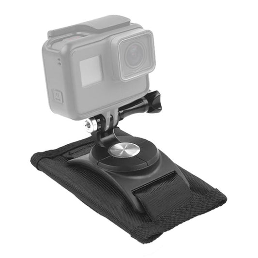 360 Degree Rotating Quick Release Strap Mount Shoulder Backpack Mount for GoPro, Insta360, DJI and Other Action Cameras(Black) - Backpack Clip by buy2fix | Online Shopping UK | buy2fix