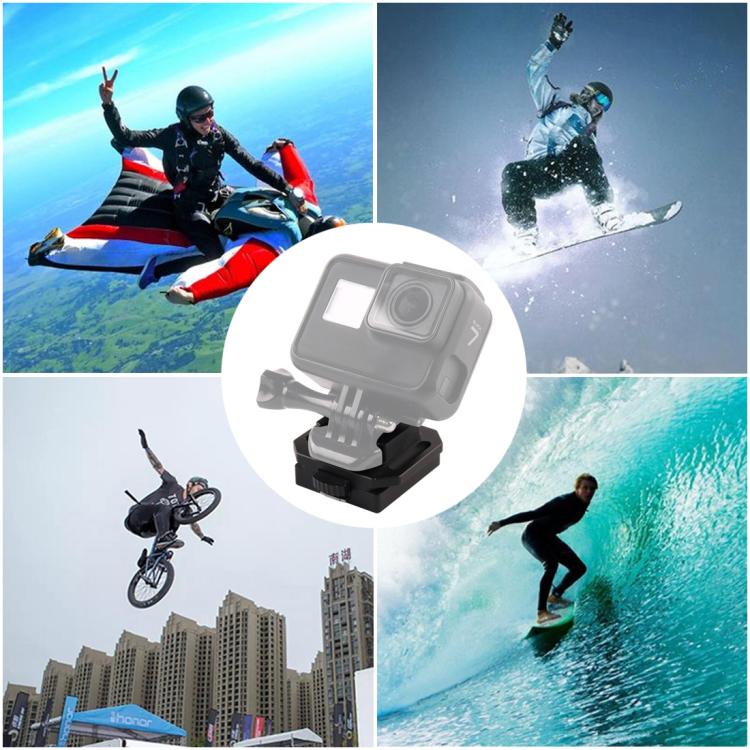 GP193 Aluminium Alloy Helmet Selfie Stand for GoPro, Insta360, DJI and Other Action Cameras by buy2fix
