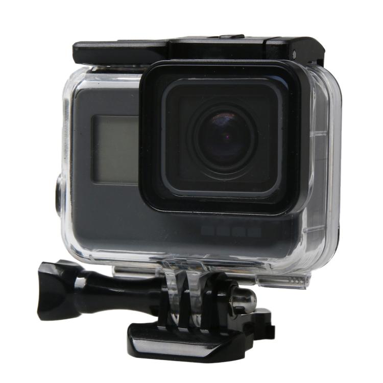 For GoPro HERO6 /5 Black 60m Underwater Waterproof Housing Diving Case with Touch Screen Back Door & Filter / Buckle Basic Mount & Screw, No Need to Disassemble Lens - Waterproof Cases by buy2fix | Online Shopping UK | buy2fix