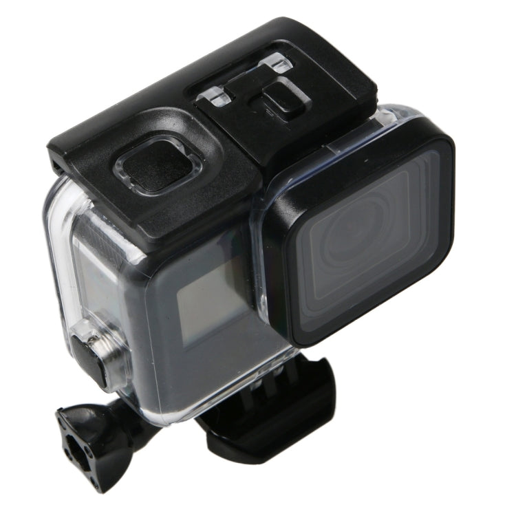 For GoPro HERO6 /5 Black 60m Underwater Waterproof Housing Diving Case with Touch Screen Back Door & Filter / Buckle Basic Mount & Screw, No Need to Disassemble Lens - Waterproof Cases by buy2fix | Online Shopping UK | buy2fix