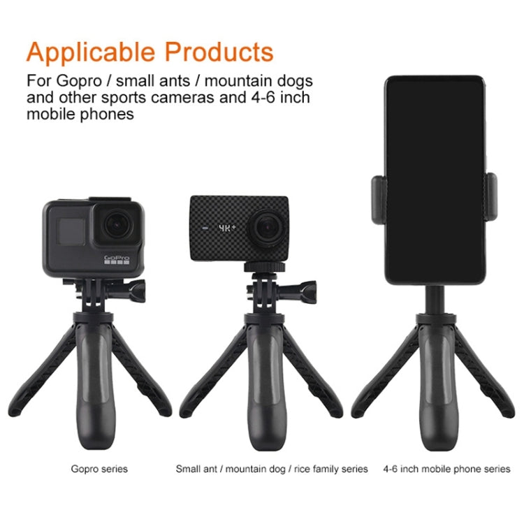 GP446 Multifunctional Mini Fixed Tripod for GoPro, Insta360, DJI and Other Action Cameras(Black) - Holder by buy2fix | Online Shopping UK | buy2fix
