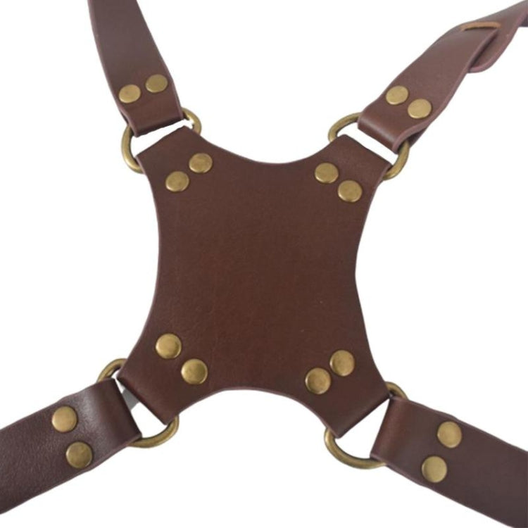 Quick Release Anti-Slip Dual Shoulder Leather Harness Camera Strap with Metal Hook for SLR / DSLR Cameras(Brown) - Camera Strap by buy2fix | Online Shopping UK | buy2fix