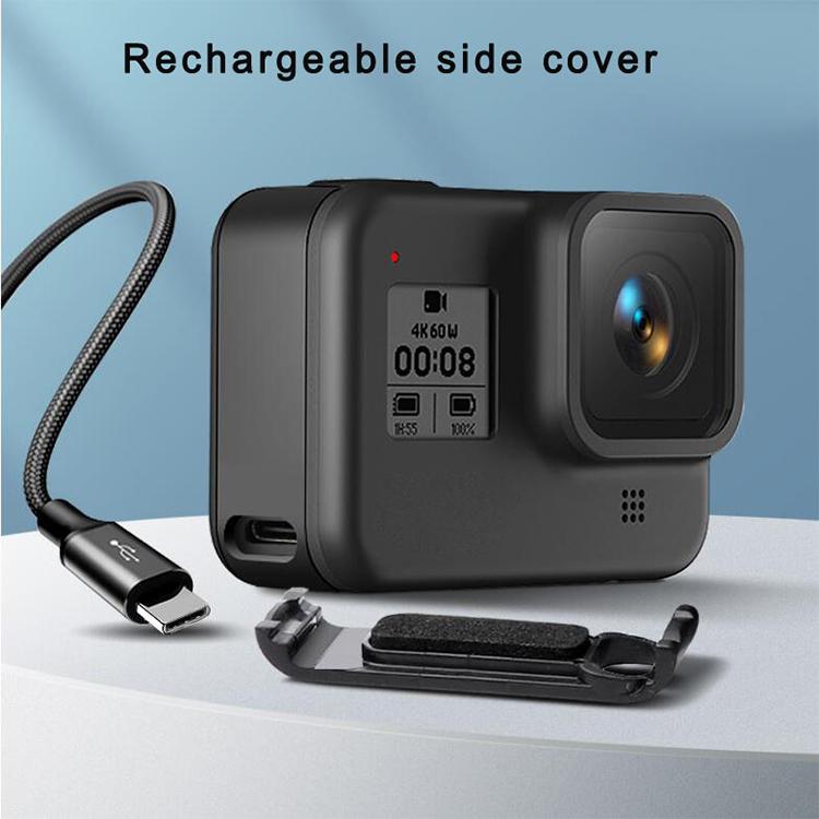 Sports Camera Rechargeable Battery Replacement Cover Side Cover for GoPro HERO8 - Skeleton Housing by buy2fix | Online Shopping UK | buy2fix