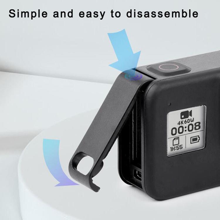 Sports Camera Rechargeable Battery Replacement Cover Side Cover for GoPro HERO8 - Skeleton Housing by buy2fix | Online Shopping UK | buy2fix