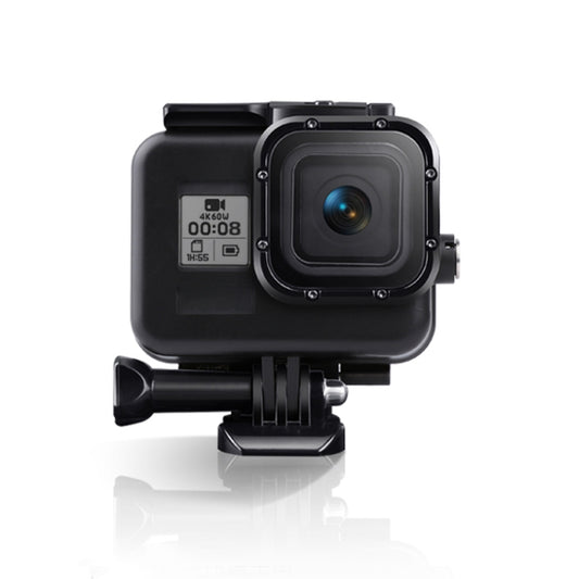 For GoPro HERO8 Black 45m Waterproof Housing Protective Case with Buckle Basic Mount & Screw & Floating Bobber Grip & Strap & Anti-Fog Inserts(Black) by buy2fix