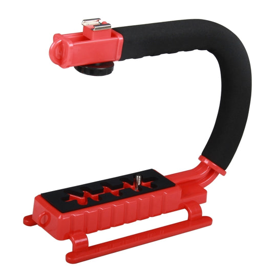 YELANGU S2-3 YLG0106B-C C-shaped Video Handle DV Bracket Stabilizer for All SLR Cameras and Home DV Camera(Red) - Camera Stabilizer by YELANGU | Online Shopping UK | buy2fix