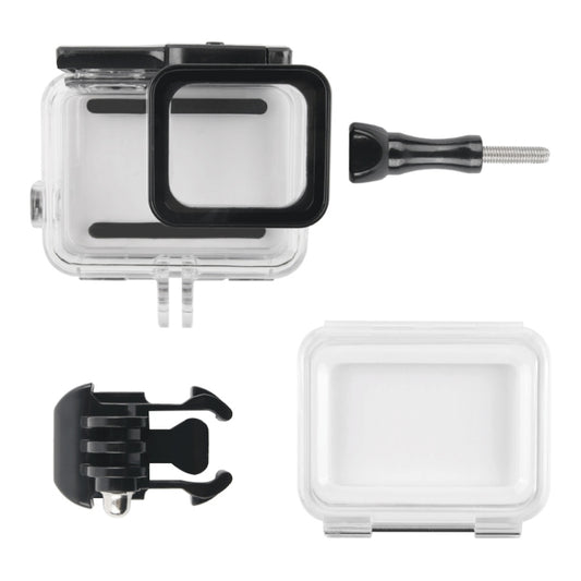 45m Waterproof Housing Protective Case + Touch Screen Back Cover for GoPro NEW HERO /HERO6 /5, with Buckle Basic Mount & Screw, No Need to Remove Lens (Transparent) by buy2fix