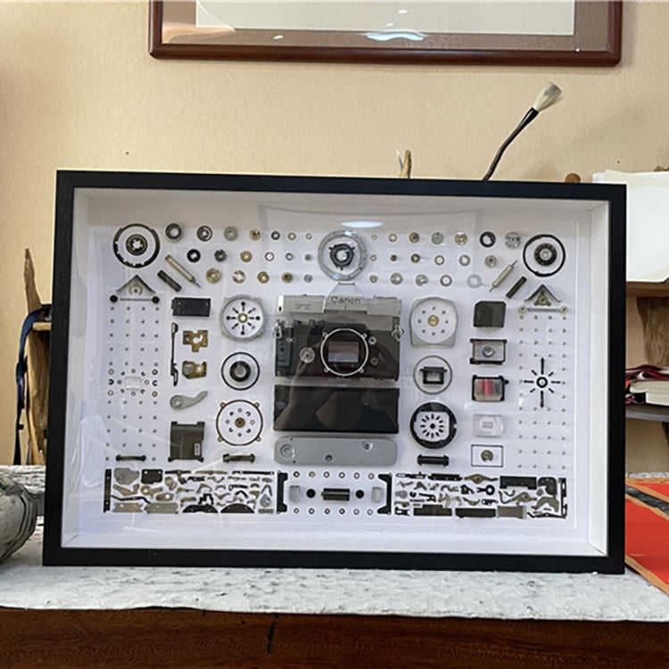 Non-Working Display 3D Mechanical Film Camera Square Photo Frame Mounting Disassemble Specimen Frame, Model: Style 3, Random Camera Model Delivery - Camera Model by buy2fix | Online Shopping UK | buy2fix