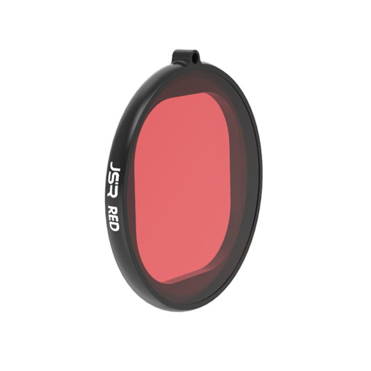 JSR Round Housing Diving Color Lens Filter for GoPro HERO8 Black(Red) by JSR