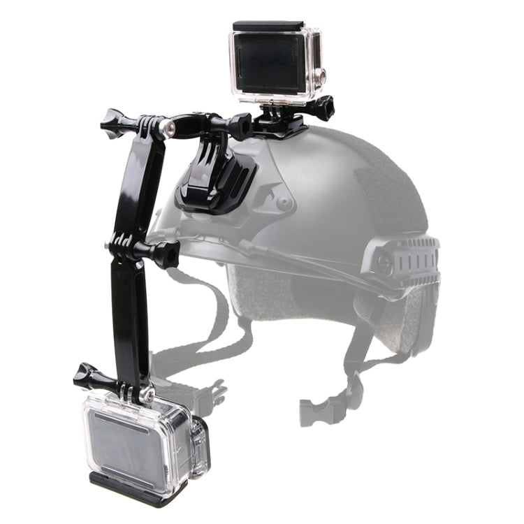 Helmet Front Mount Bundle Set for GoPro, Insta360, DJI and Other Action Cameras - Helmet Mount by buy2fix | Online Shopping UK | buy2fix