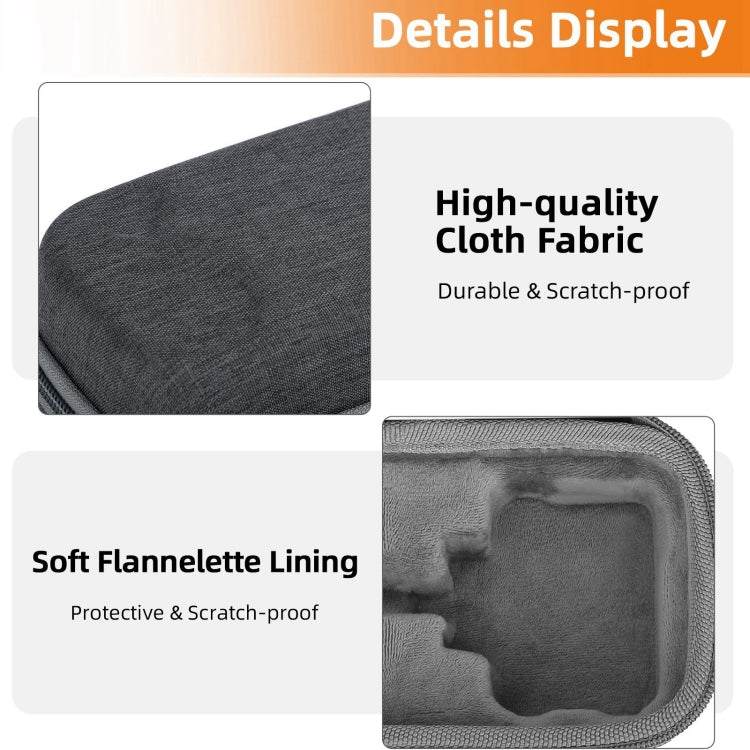 For Insta360 Ace / Ace Pro 1 / Ace Pro 2 Sunnylife Portable Carrying Case Handbag Mini Travel Case Organizer Protective Bag (Dark Grey) - Case & Bags by Sunnylife | Online Shopping UK | buy2fix