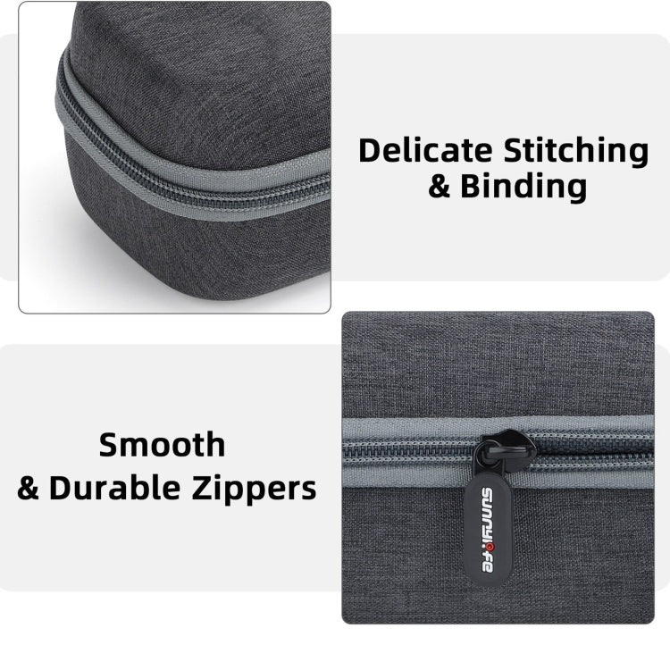 For Insta360 Ace / Ace Pro 1 / Ace Pro 2 Sunnylife Portable Carrying Case Handbag Mini Travel Case Organizer Protective Bag (Dark Grey) - Case & Bags by Sunnylife | Online Shopping UK | buy2fix