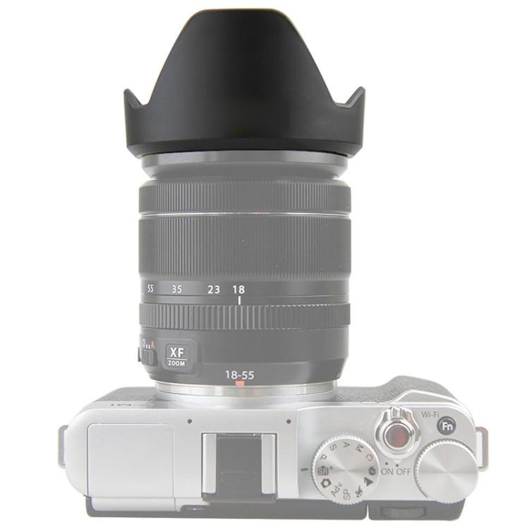 XF 18-55 Lens Hood Shade for FUJIFILM XF 18-55mm f2.8-4 R OIS / XF 14MM F2.8 lens (Black) - Lens Hood by buy2fix | Online Shopping UK | buy2fix