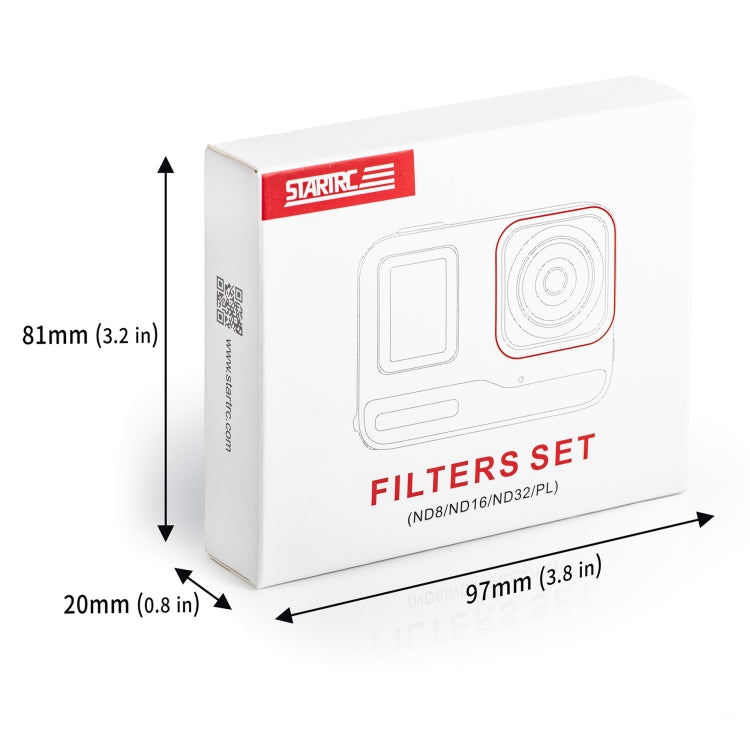 For Insta360 Ace / Ace Pro STARTRC 4 in 1 PL ND8 ND16 ND32 Camera Lens Filter (Black) by STARTRC