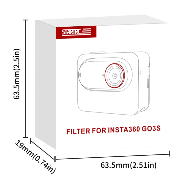 For Insta360 GO 3S STARTRC CPL Camera Lens Filter (Black Red) by STARTRC