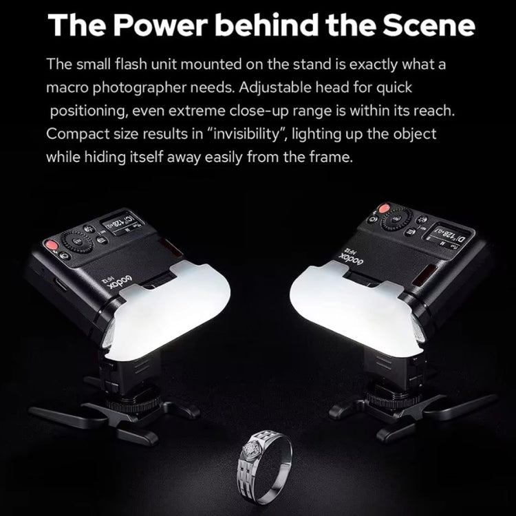 Godox MF12-K2 Macro Flash 2-Light Kit 2.4 GHz Wireless Control Light (Black) - Shoe Mount Flashes by Godox | Online Shopping UK | buy2fix