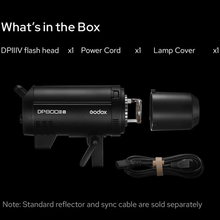 Godox DP400III-V Studio Flash Photo Light 400Ws 2.4G Wireless X System Bowens Mount Light (UK Plug) - Shoe Mount Flashes by Godox | Online Shopping UK | buy2fix