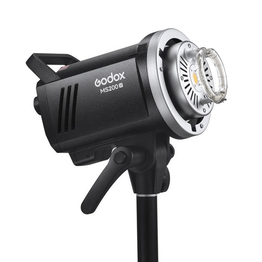 Godox MS200-V Studio Flash Light 200Ws Bowens Mount Strobe Light with Lamp Cover (UK Plug) - Shoe Mount Flashes by Godox | Online Shopping UK | buy2fix