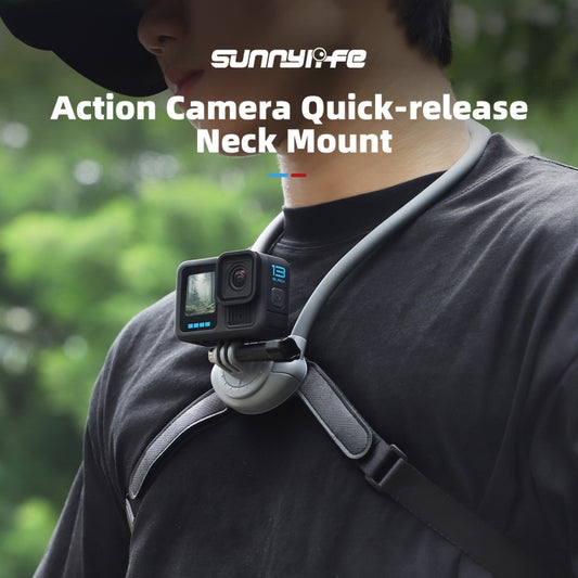 Sunnylife POV Neck Mount Hand Free Video Vlog Neck Selfie Holder with Body Strap (Grey) by Sunnylife