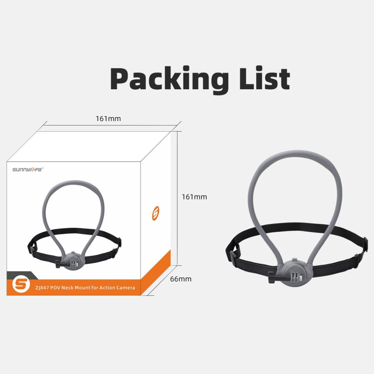 Sunnylife POV Neck Mount Hand Free Video Vlog Neck Selfie Holder with Body Strap (Grey) by Sunnylife