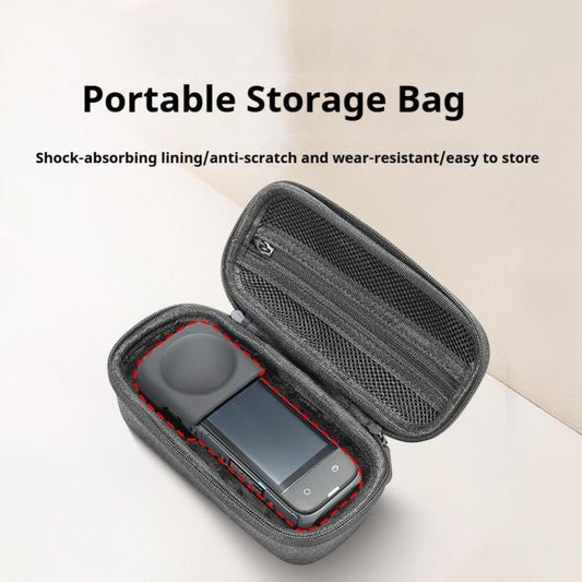 For Insta360 X4 / X5 Body Carrying Case Portable Storage Bag, Size: 16 x 8.1 x 6.6cm (Grey) - Case & Bags by buy2fix | Online Shopping UK | buy2fix