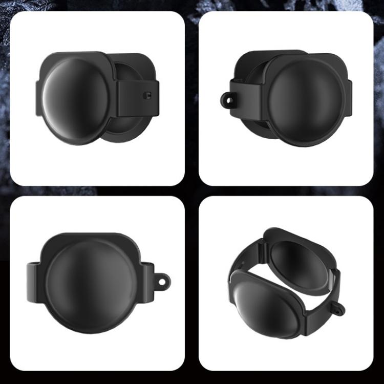 For Insta360 X5 Camera Body Cover Silicone Case with Lens Cover (Black) - Case & Bags by buy2fix | Online Shopping UK | buy2fix